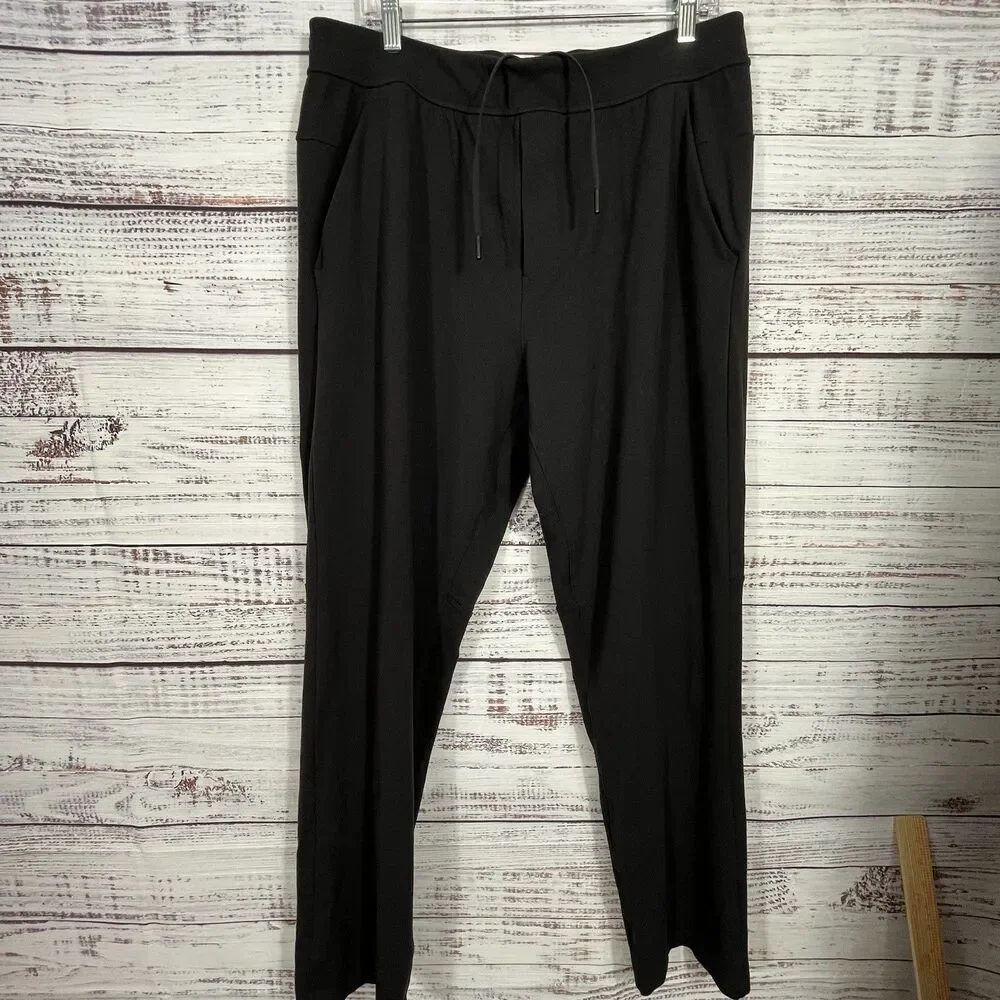 Lululemon Discipline Pant Men’s XL Black Performance Stretch Gym Sweatpants Logo
